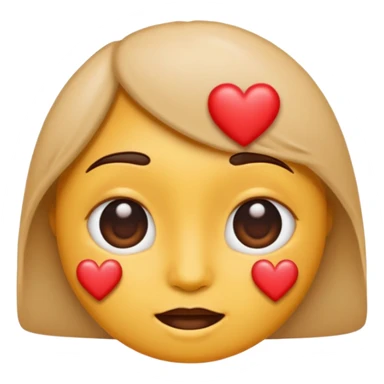 Shaking face emoji with hearts instead of eyes sticker