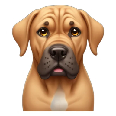 Super cute bull mastif sticker