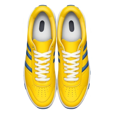 Sneakers (top view) – yellow, the width and height of image must be equal in size sticker