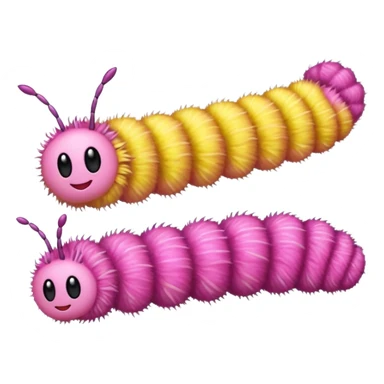 Can you generate a Dryocampa rubicunda a.k.a Rosy maple moth emoji sticker