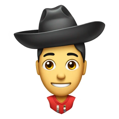 cartuchera con sombrero de youtube y telefono en mano sticker