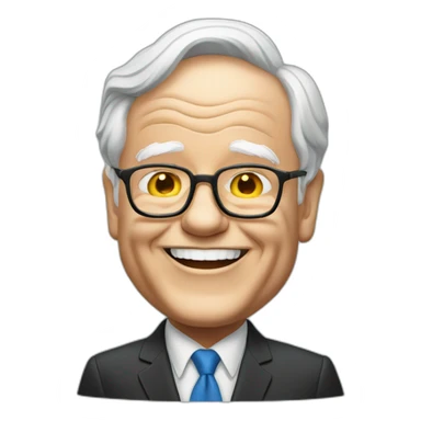 warren buffet happy sticker