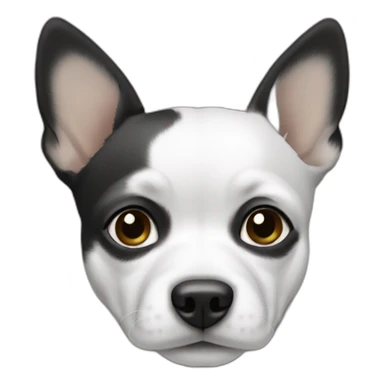 Chiuaua blanco y negro sticker