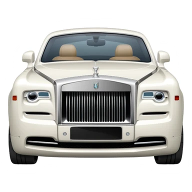 White Rolls Royce sticker
