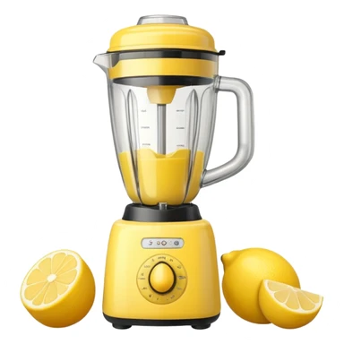 mac os fruit lemon blender yellow retro sticker