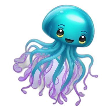 dancing jellyfish sticker