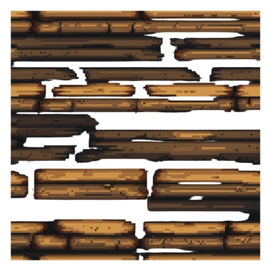 wooden log sticker