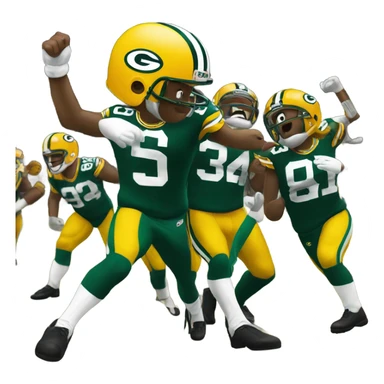 Green Bay packers winning dance sticker