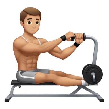 man weighted wrist curl sticker