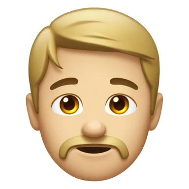 A person who scratches his temple, with a spite sticker