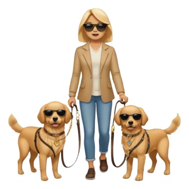 Walker + two dogs,Pet Walkers. sticker