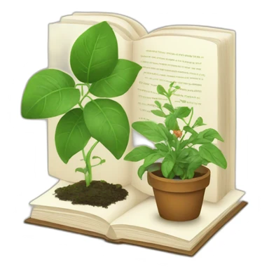 Book about plants sticker
