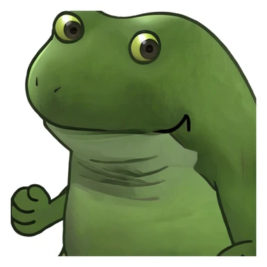 Realistic bufo￼ action figure sticker