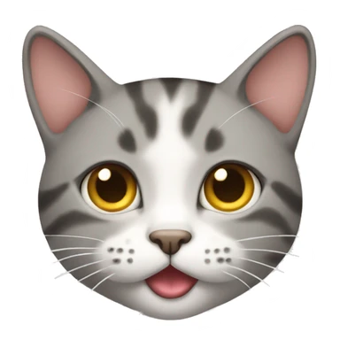 purring cat sticker