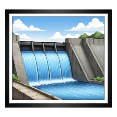 water dam sticker