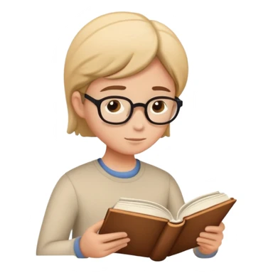 reading a book sticker
