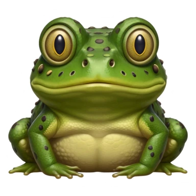 African Bullfrog with a worm on its head sticker