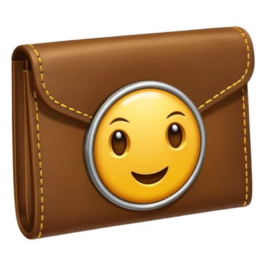 Billetera con un simbolo de honestidad en el medio sticker