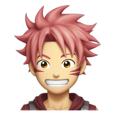 Natsu dragneel face sticker