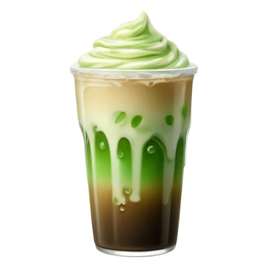 Starbucks vanilla matcha ice coffee  sticker