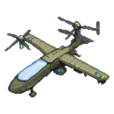 Ukrainian strike drone with a background sticker