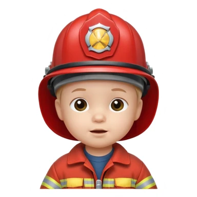 baby fireman sticker