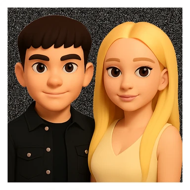 Slightly increase the volume of the upper body of the girl and slightly rotate her to face forward, preserving the style of the original image. sticker