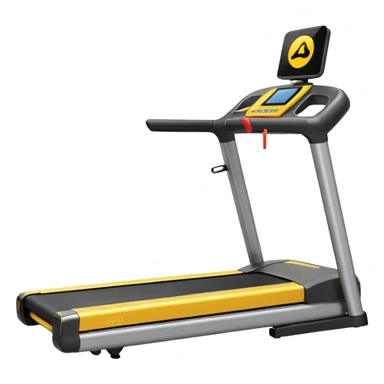 yellow treadmill sticker