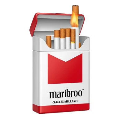 cigarette marlboro with the name Marlboro on the package
 sticker