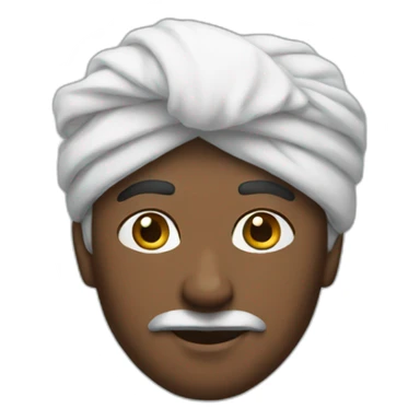 man wears turban sticker