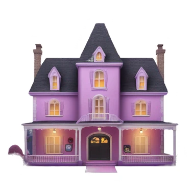 Haunted Barbie manor hotel with attached garage  sticker