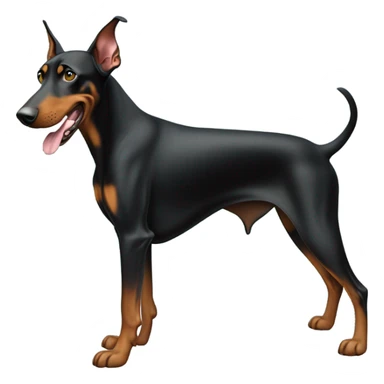 Doberman dog who farted and it smells sticker