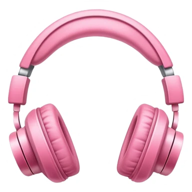 Unos audífonos rosa sticker