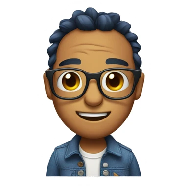 stitch wearing glasses  sticker