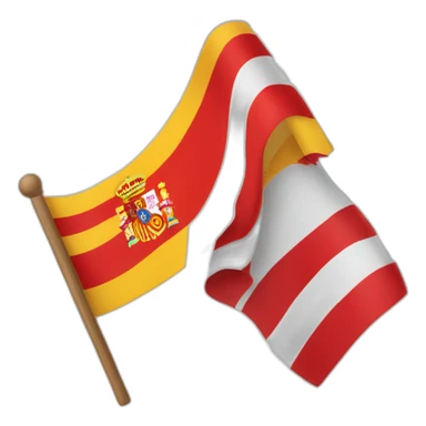bandera parte izquierda españa parte derecha marruecos  sticker