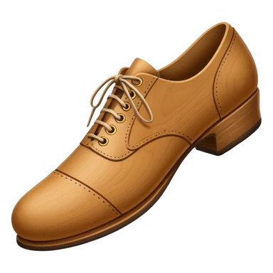 Un zapato de madera estilo Polonia . El zapato está tallado a mano. sticker