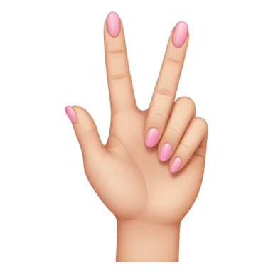 finger heart with pinky sticking up sticker