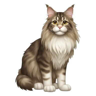 Maine Coon Cat Full Body sticker