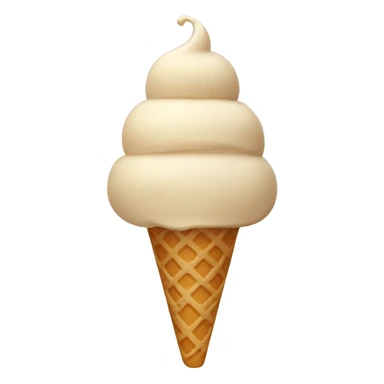 Beige astethic ice cream sticker