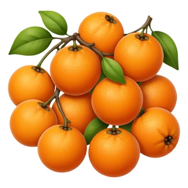 give me orange color berries sticker