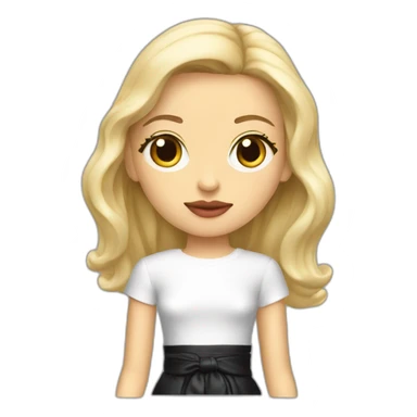 Balenciaga style girl sticker