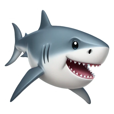 Fancy shark sticker