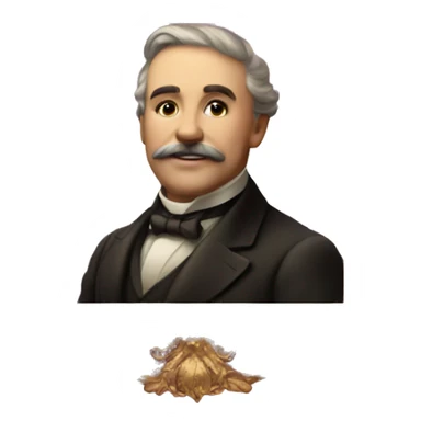 Golden picture frame victorian style with purple background sticker