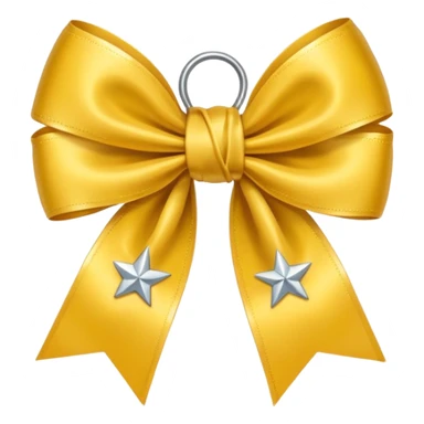 A bow with a star next to it  sticker