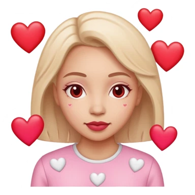 loutre amoureuse avec des cœurs sticker