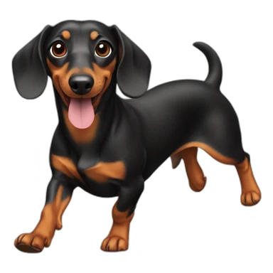 Dachshund correndo sticker