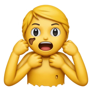 emoji strangling itself with its own hands sticker