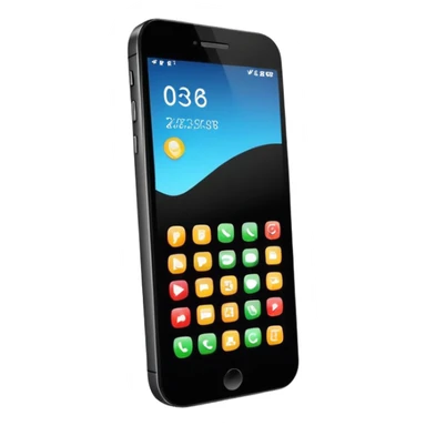 smartphone with call screen showing sticker