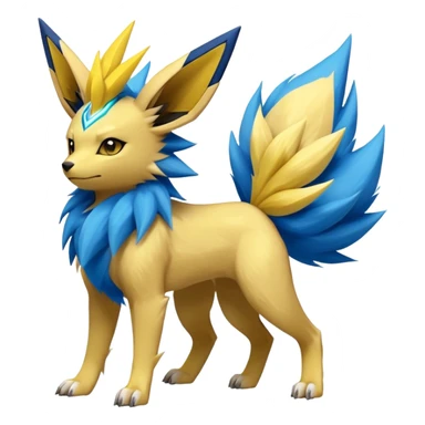 Jolteon-Luxio-Manectric-Fakémon-hybrid-creature (full body)  sticker