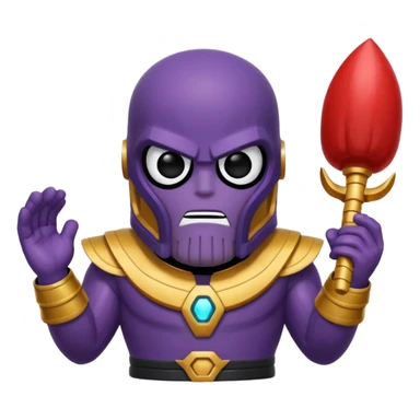Squıd game Thanosun hareketini yapan emoji  sticker